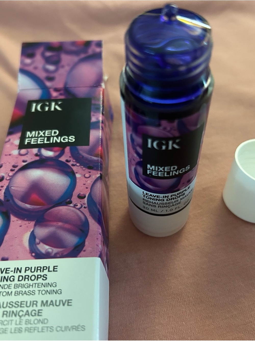 IGK Mixed Feelings Leave-In Purple Toning Drops — Purple
